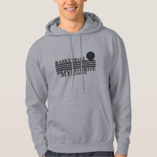 Veste À Capuche Le basket-ball est ma saison préférée avec la ball