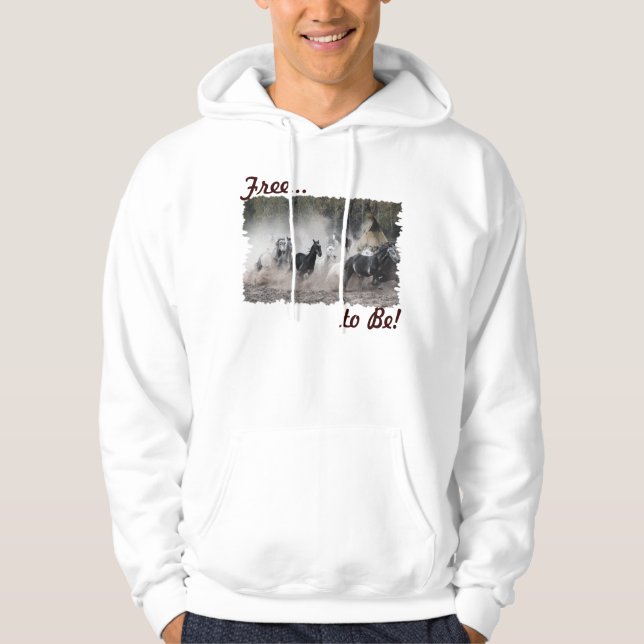 Veste À Capuche Le cadeau de l'amoureux de l'équine (Devant)