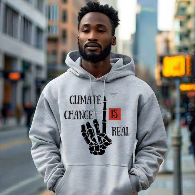 Veste À Capuche Le changement climatique est une réelle prise de c (Créateur téléchargé)