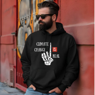 Veste À Capuche Le changement climatique est une réelle prise de c