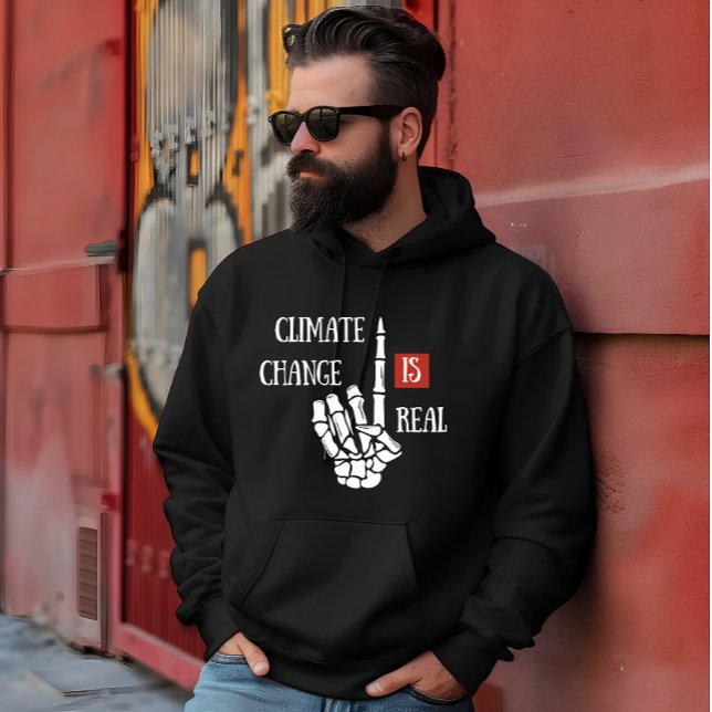 Veste À Capuche Le changement climatique est une réelle prise de c (Créateur téléchargé)
