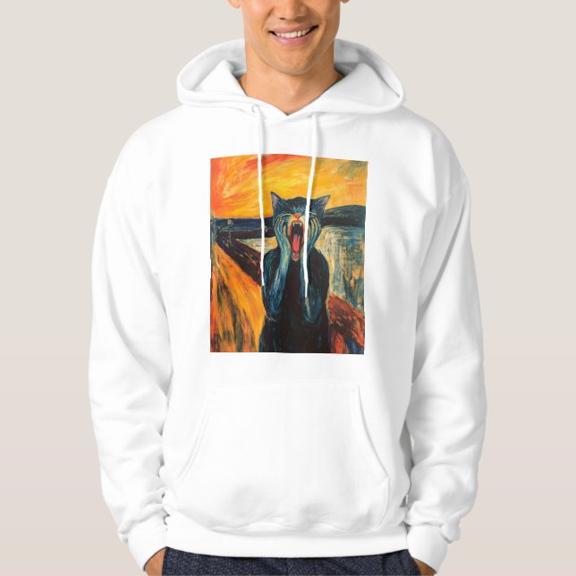Veste À Capuche Le chat d'Edvard Munch (Devant)