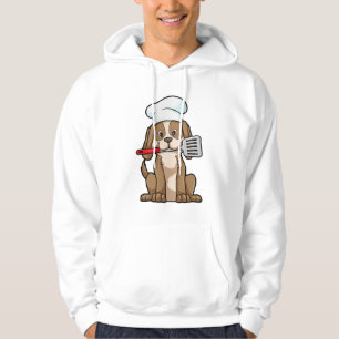 Veste À Capuche Le chien cuisinier avec le casquette et la spatule