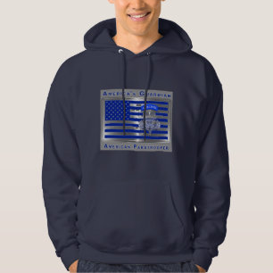 Veste À Capuche Le drapeau américain du parachutiste aéroporté du 