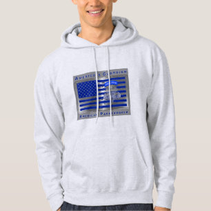 Veste À Capuche Le drapeau américain du parachutiste aéroporté du 