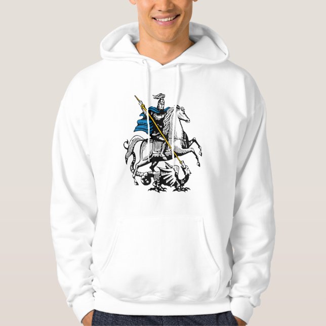 Veste À Capuche Le drapeau russe de Moscou symbole saint george (Devant)
