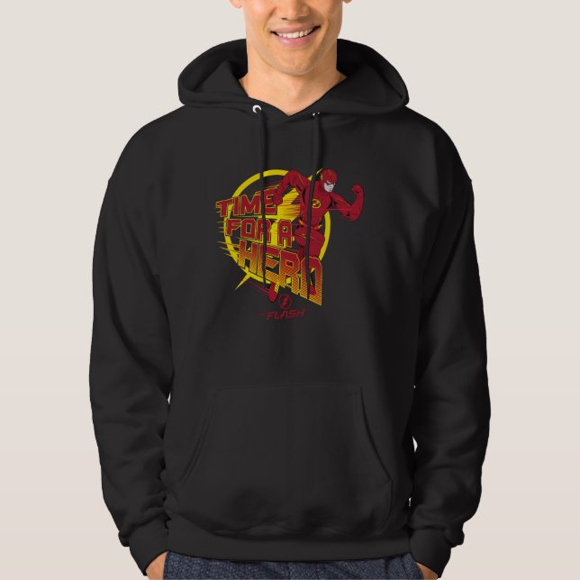 Veste À Capuche Le Flash | Graphique "Le Temps D'Un Héros" (Devant)