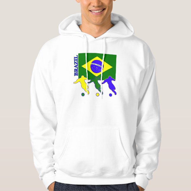 Veste À Capuche Le football Brésil (Devant)