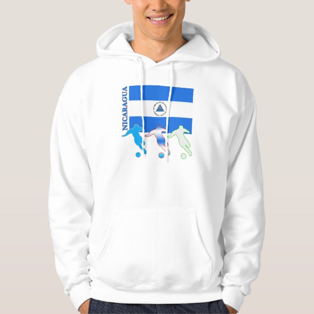 Veste À Capuche Le football Nicaragua (Devant)
