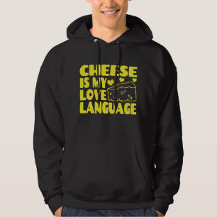Veste À Capuche Le fromage est ma langue d'amour - Chesse amoureux