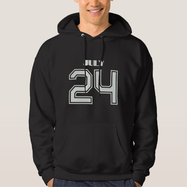 Veste À Capuche Le Meilleur Cadeau Pour Anniversaire Juillet 24 (Devant)