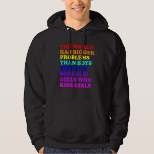 Veste À Capuche Le Mois gay pride LGBT Le Monde A Des Problèmes Pl