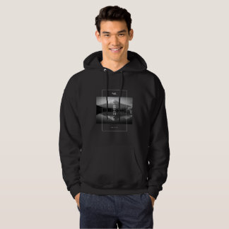 Veste À Capuche Le Mont Fuji en noir et blanc