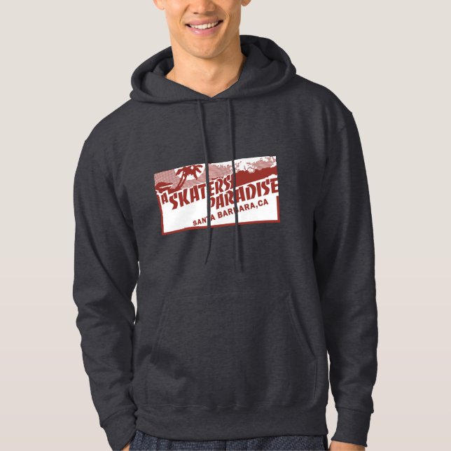Veste À Capuche Le paradis du patineur - Sweatshirt noir (Devant)
