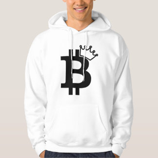 Veste À Capuche Le Roi Black Logo Design de Bitcoin