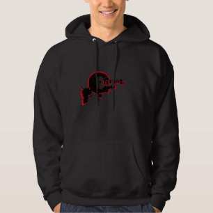 Veste À Capuche Le sang du Christ noir et rouge