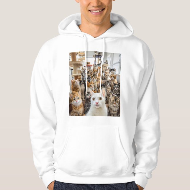Veste À Capuche Le Selfie De Chat Ultime - Buts De Squad Conduits (Devant)