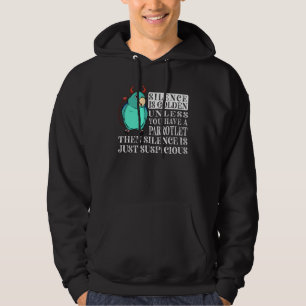 Veste À Capuche Le Silence Est Parrot D'Or I Parrotlet Turquoise