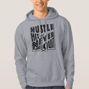 Veste À Capuche Le softball de baseball frappe et ne cesse jamais