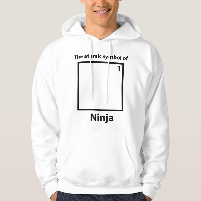Veste À Capuche Le Symbole Atomique De Ninja (Devant)