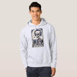 Veste À Capuche Le T-Shirt avec la carte de tarot du squelette de