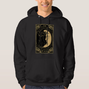 Veste À Capuche Le Tarot Lune Xvii Inspiré Chat Noir Sorcier Casqu