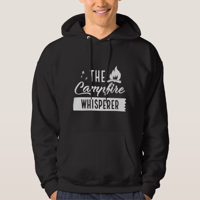 Veste À Capuche Le Whisperer du feu de camp (Devant)