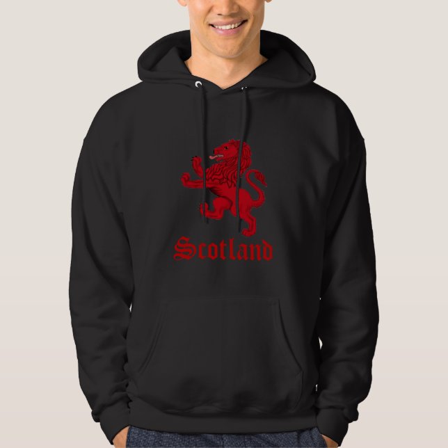 Veste À Capuche L'Ecosse, lion effréné (Devant)