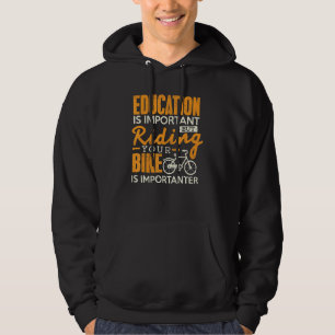 Veste À Capuche L'éducation cycliste est important équitation Vélo
