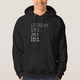 Veste À Capuche Légendaire depuis juillet 1973 49e anniversaire Vi