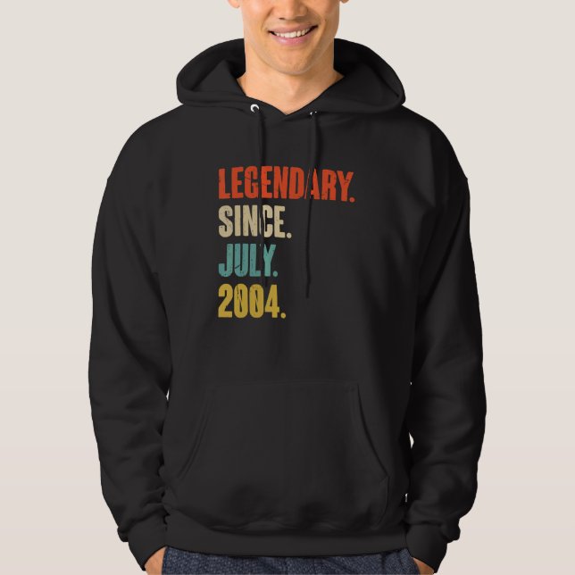 Veste À Capuche Légendaire depuis juillet 2004 18 ans 18e annivers (Devant)