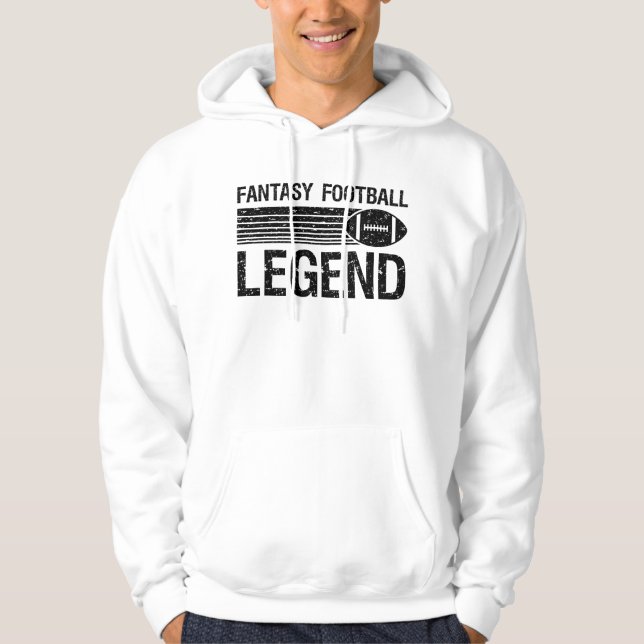 Veste À Capuche Légende 1 du football d'imaginaire (Devant)