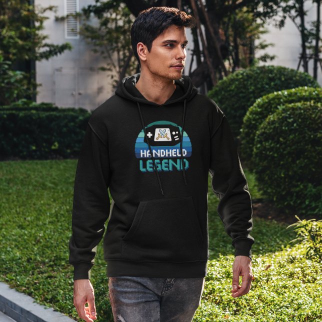 Veste À Capuche Légende de l'ordinateur de poche - Gamer rétro (Créateur téléchargé)