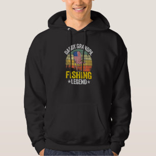 Veste À Capuche Légende de pêche Papy Daddy américain homme Drapea