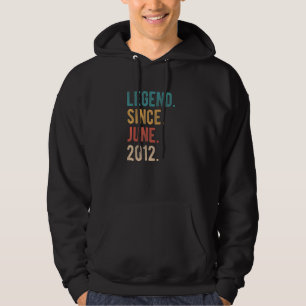 Veste À Capuche Légende depuis juin 2012 10 ans Anniversaire 10e a