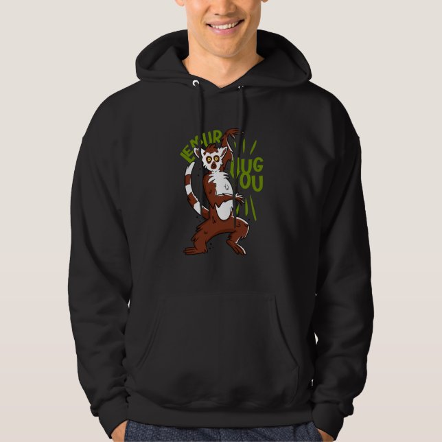 Veste À Capuche lemur hug you (Devant)