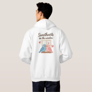 Veste À Capuche Les amoureux sur la fenêtre - Sticker Lovebirds