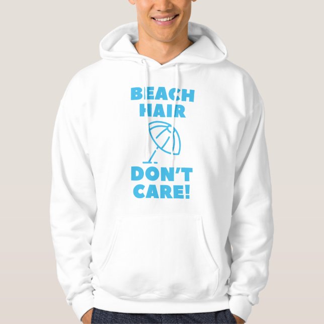 Veste À Capuche Les cheveux de plage s'en fiche ! (Devant)