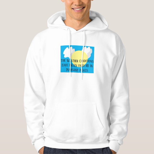 Veste À Capuche Les Conditions Météorologiques M'Ont Tombé Drôle (Devant)
