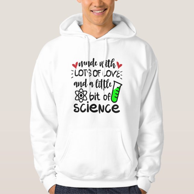 Veste À Capuche Les Enfants Fabriqués Avec Beaucoup D'Amour Et Un  (Devant)