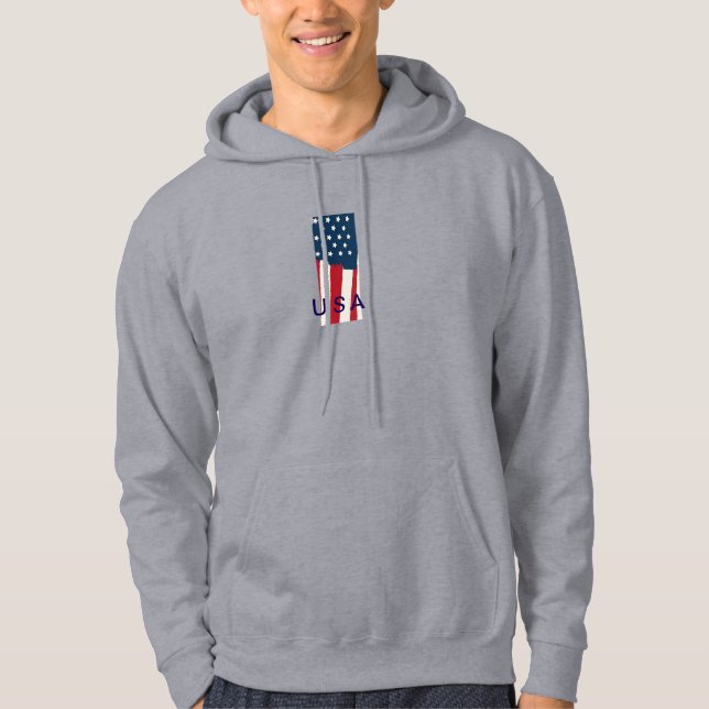 Veste À Capuche Les États-Unis masculins font la fierté du Sweatsh (Devant)