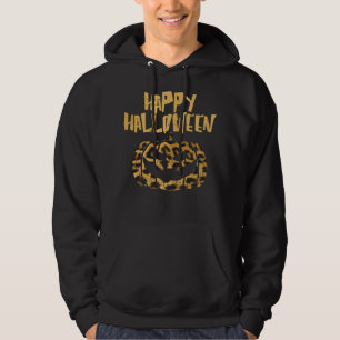 Veste À Capuche Les femmes heureux Halloween Leopard Jack-o'-lante