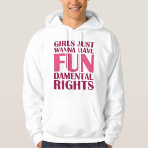 Veste À Capuche Les Filles Veux Juste S'Amuser