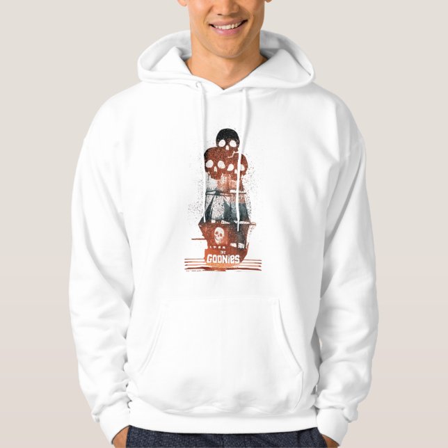 Veste À Capuche Les Goonies Pirate Ship Silhouette Graphique (Devant)