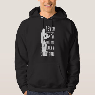 Veste À Capuche Les Hommes Ne Sous-Estiment Jamais Un Vieux Homme 