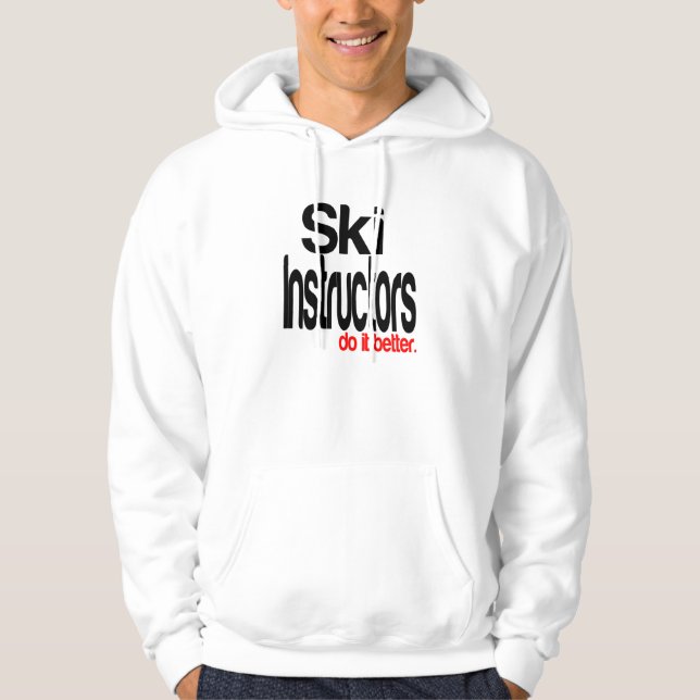 Veste À Capuche Les moniteurs de ski le font mieux (Devant)