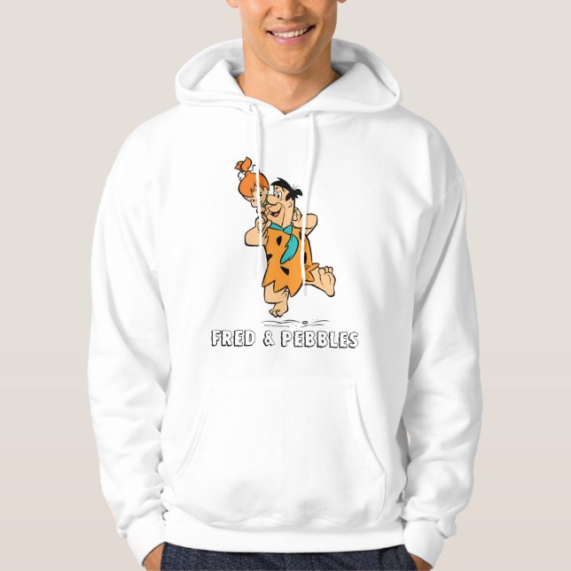 Veste À Capuche Les Pierrafeu | Fred & Pebbles Flintstone (Devant)
