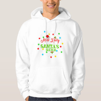 Veste À Capuche Les Plus Susceptibles De Voler Père Noël Sleigh No