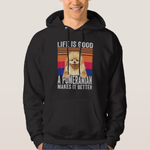 Veste À Capuche Les Poméraniens Rendent Votre Vie Bonne Vintage