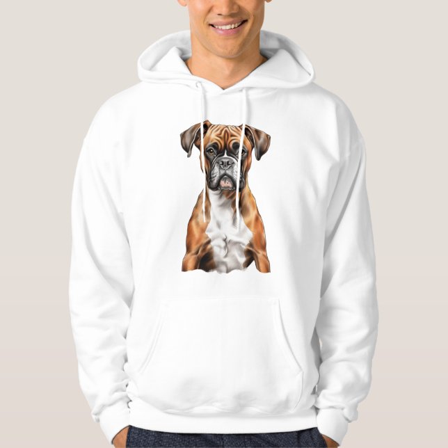 Veste À Capuche Les potes de boxer les mignons dessins pour chien  (Devant)